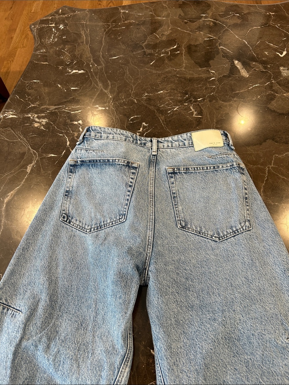 rag & bone Light Blue Barrel Jeans - Picture 7 of 11
